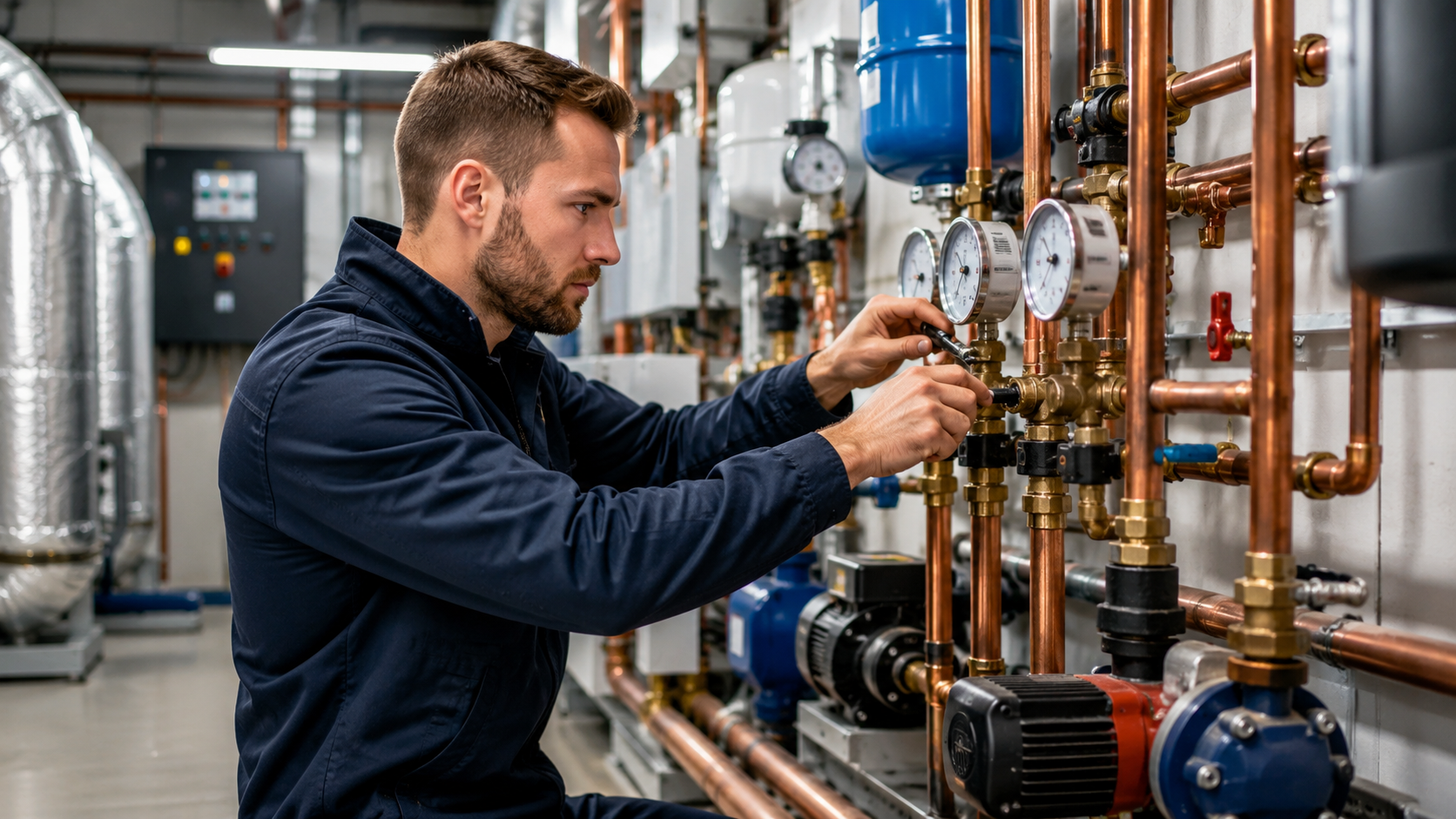 Keltic mechanical installation — boiler plant room in Kerry